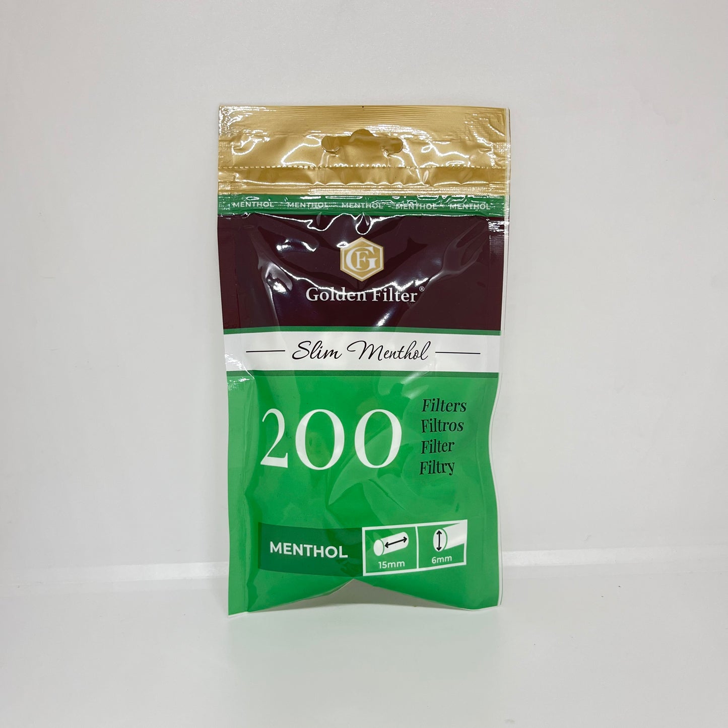 Filtros Golden filter slim menthol