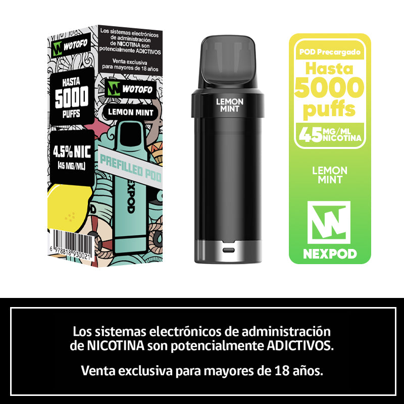 Recarga Nexpod 5k puff Lemon Mint