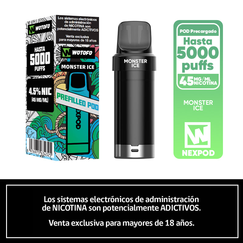 Recarga Nexpod 5k puff Monster Ice