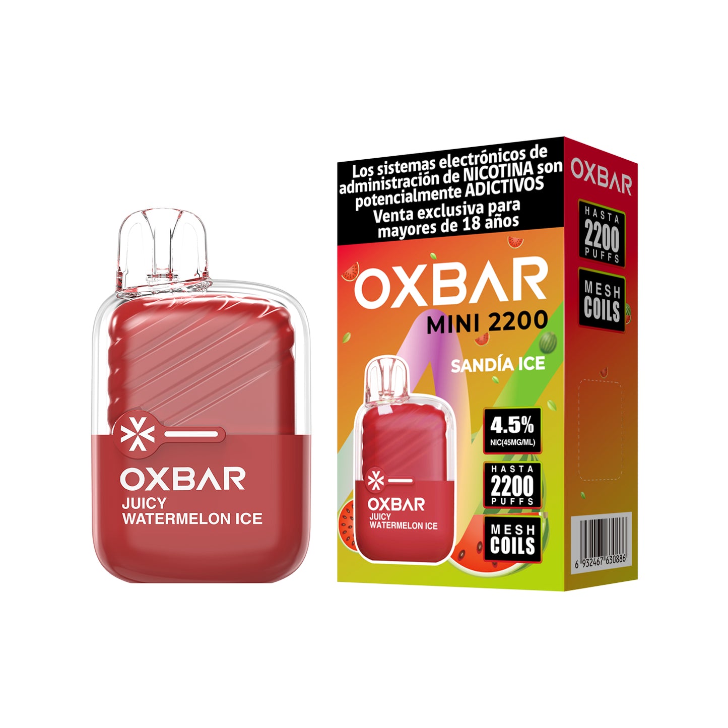 Oxbar Mini 2200 puff Sandia Ice