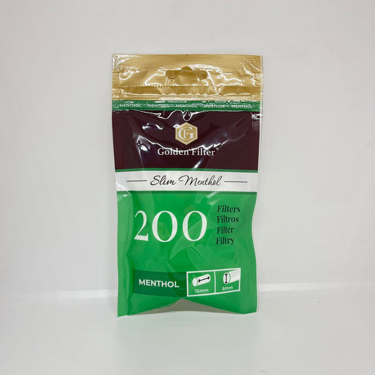 Filtros Golden filter slim menthol