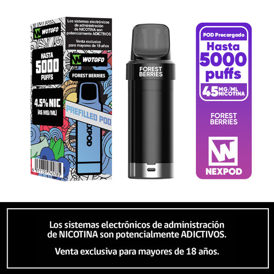 Recarga Nexpod 5k puff Forest Berries
