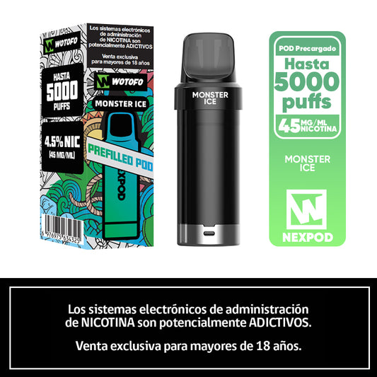 Recarga Nexpod 5k puff Monster Ice