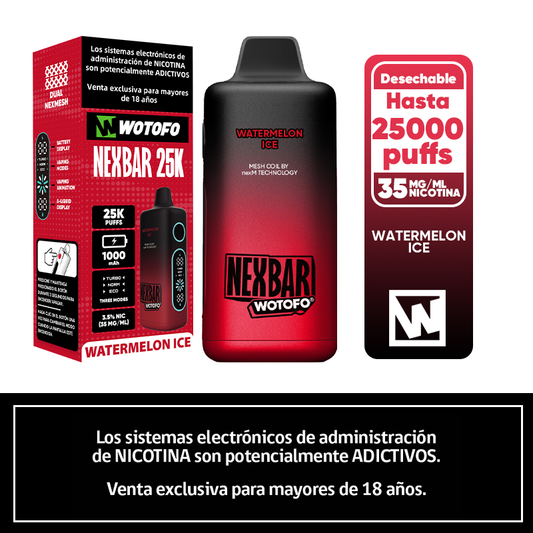 Vaper Nexbar 25K Puffs Watermelon Ice
