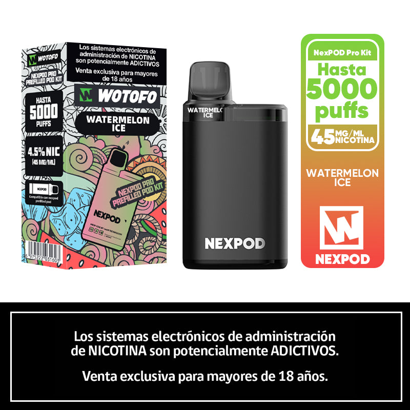 Kit Nexpod pro recargable 5K puffs Watermelon ice