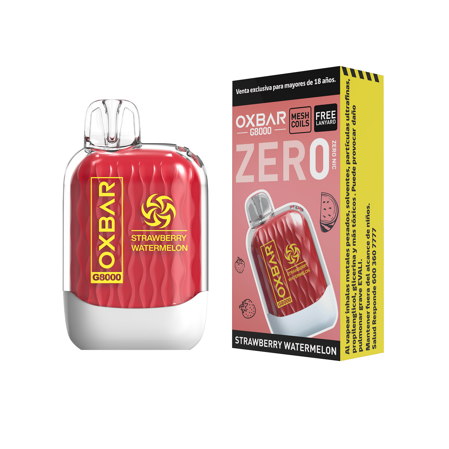 Vaper OXBAR G8000 Zero Strawberry Watermelon