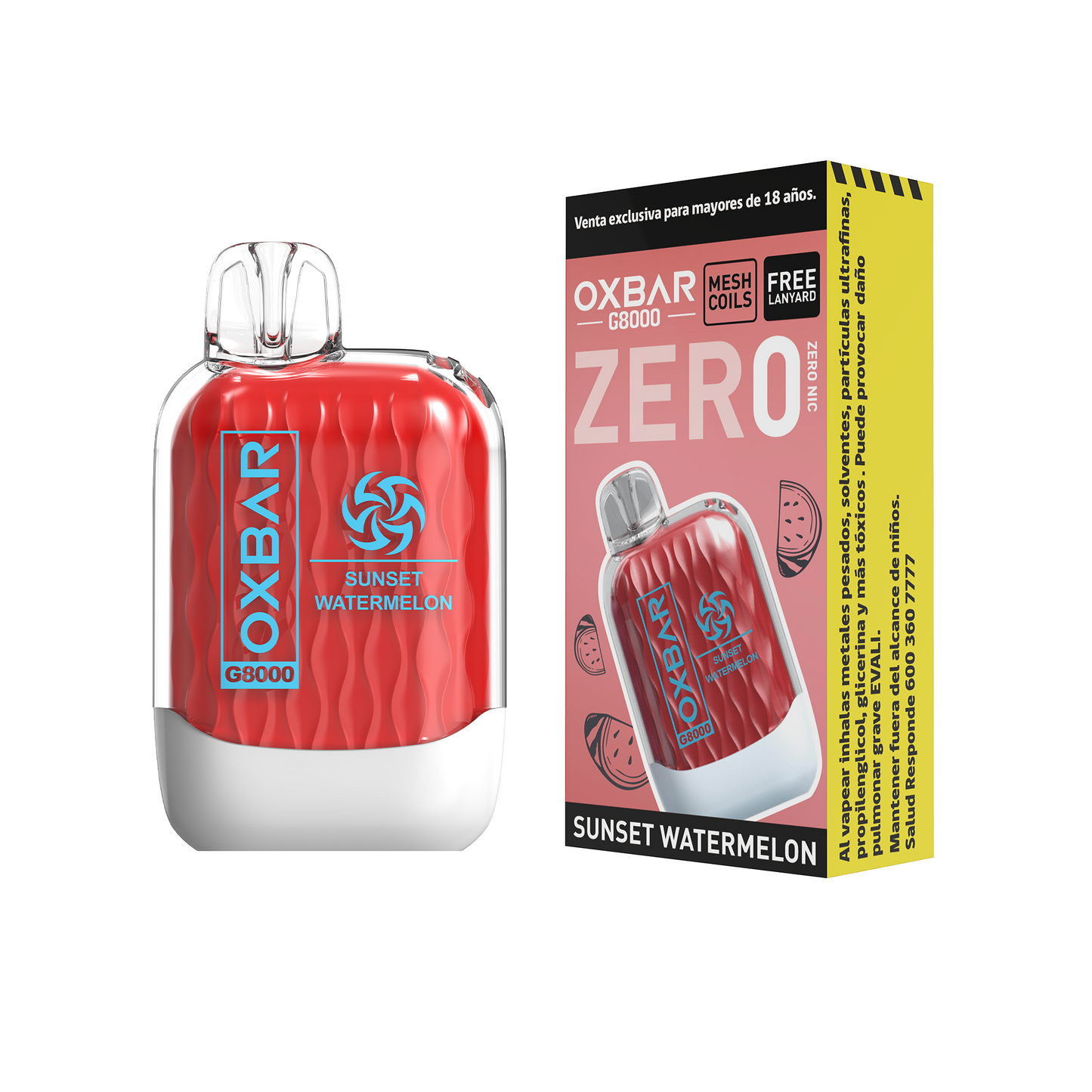 Vaper OXBAR G8000 Zero Sunset Watermelon