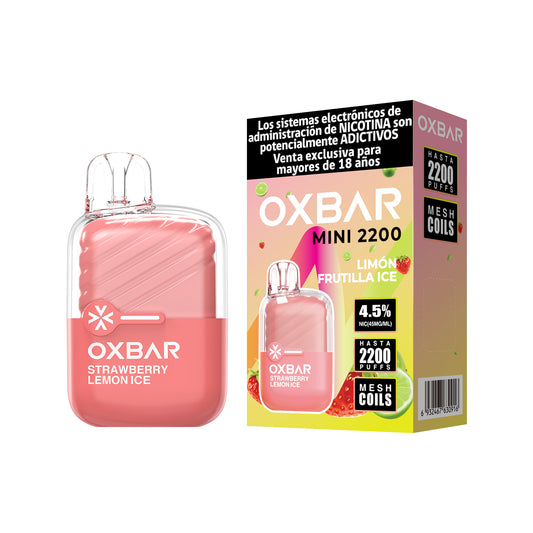 Oxbar Mini 2200 puff Limon frutilla Ice