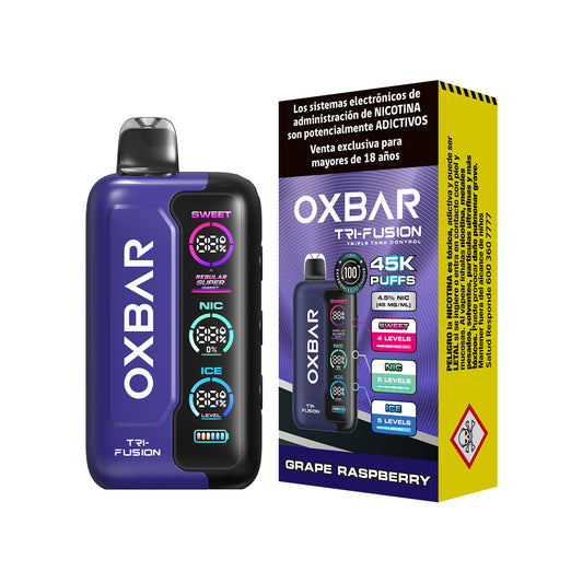 Vaper Oxbar Tri-Fusion 45K Puffs Grape Raspberry